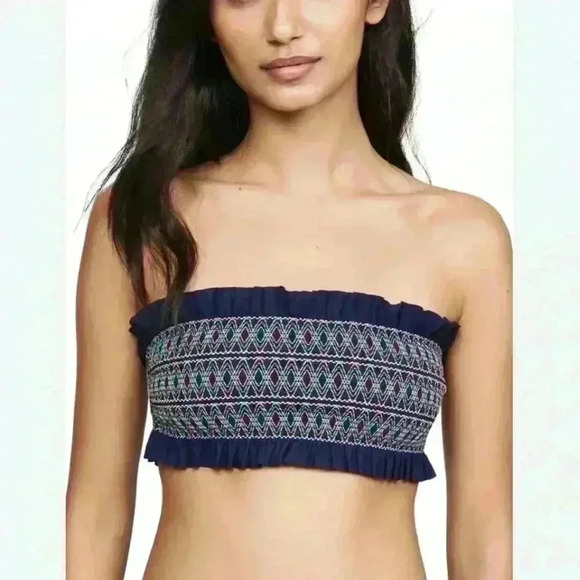 Tory Burch Other - Tory Burch Women’s Costa Bandeau Bikini Top Size Large